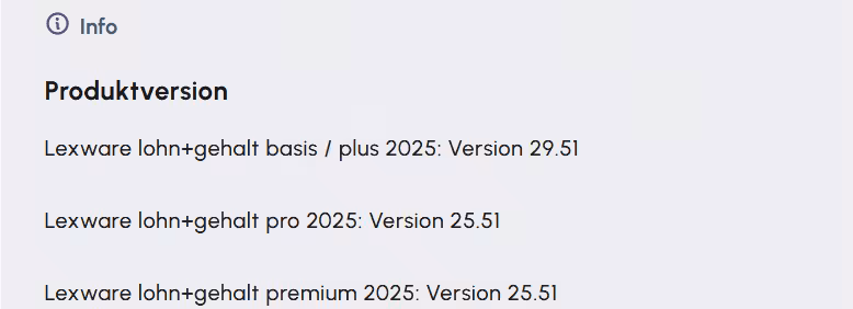 Update Lohn und Gehalt Juli 2025
