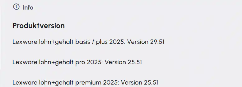 Update Lohn und Gehalt Juli 2025